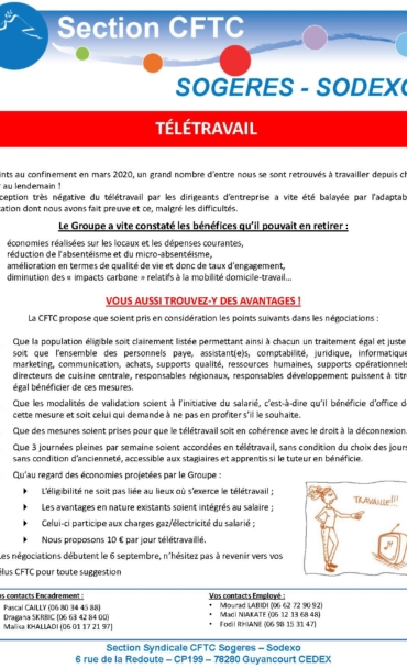 CFTC-Propositions Teletravail